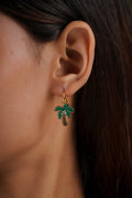 Palm Tree Drop Earrings