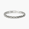 Bracciale in acciaio con maglia panther
