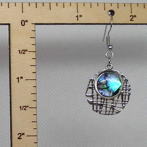 Paua Shell Dangle Earrings