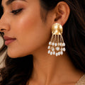 Pearl Cascade Tassel Earrings