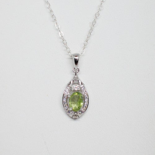 Peridot Pendant Necklace