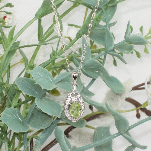 Peridot Pendant Necklace