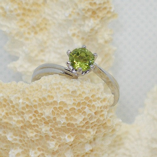 Peridot Solitaire Ring