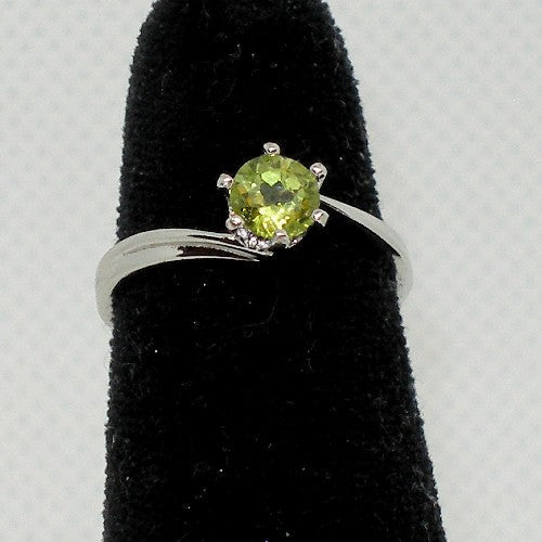 Peridot Solitaire Ring