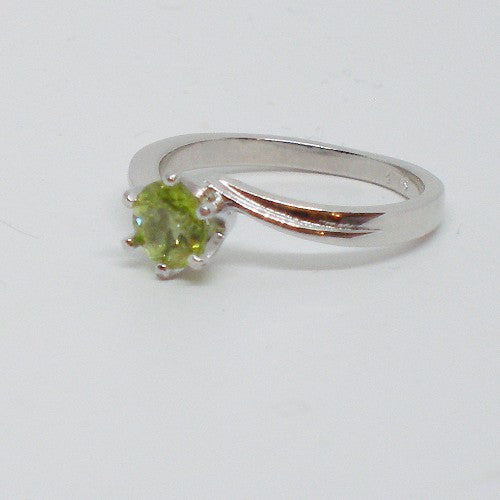 Peridot Solitaire Ring