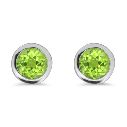 Peridot Stud Earrings