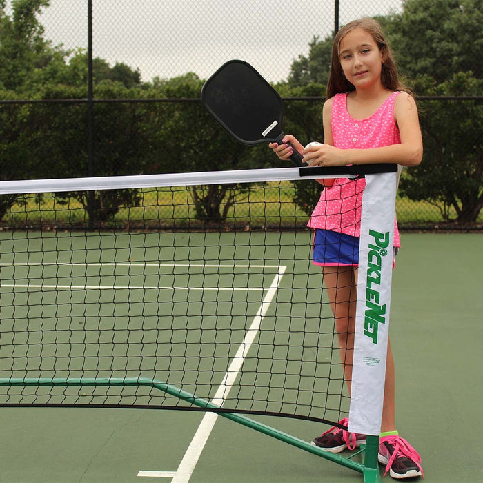 PickleNet Pickleball Net System Oval Poles - w/Carry Bag