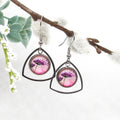 Pink Dandelions Earrings