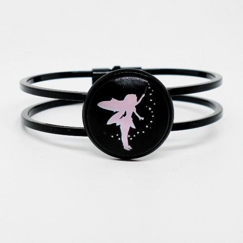 Pink Fairy Bangle Bracelet