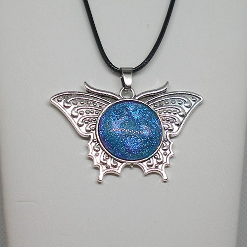 Polish Butterfly Pendant Necklace