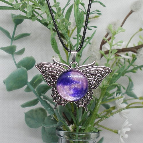 Polish Butterfly Pendant Necklace