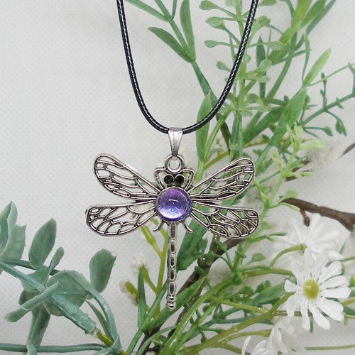 Polish Dragonfly Pendant Necklace