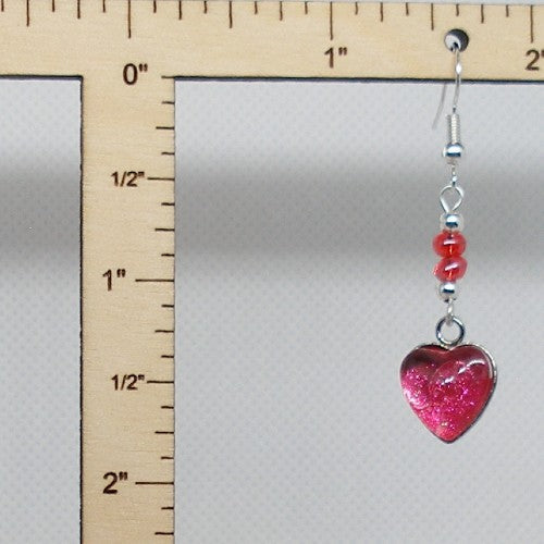 Polish Hearts Dangle Earrings