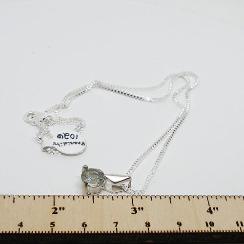 Prasiolite Pendant Necklace