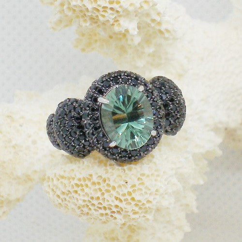 Prasiolite Statement Ring