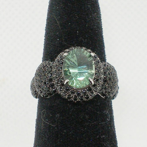 Prasiolite Statement Ring