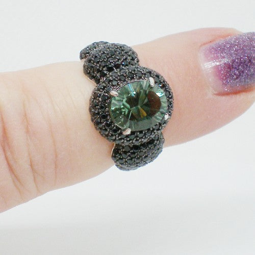 Prasiolite Statement Ring