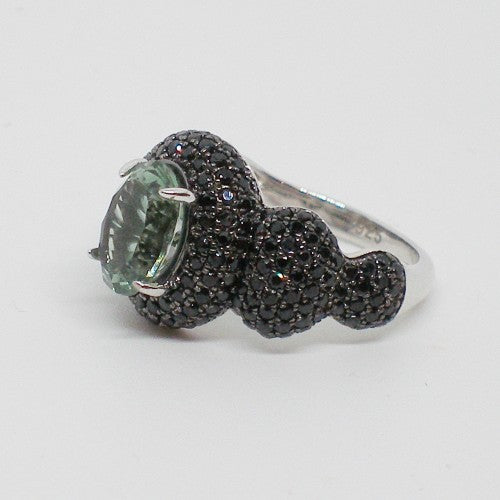 Prasiolite Statement Ring