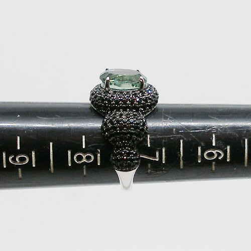 Prasiolite Statement Ring