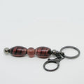 Purple Beaded Keyring