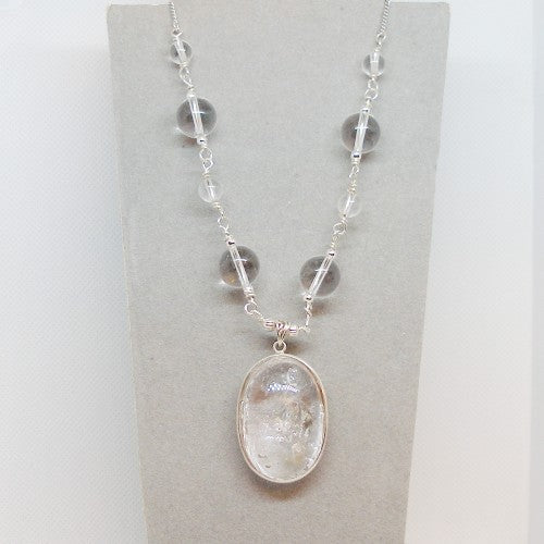 Quartz Enhydro Necklace