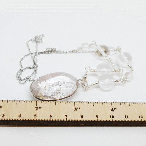 Quartz Enhydro Necklace