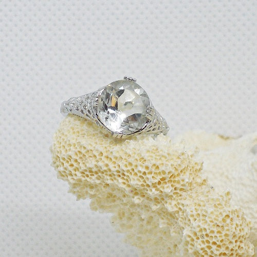 Quartz Solitaire Ring