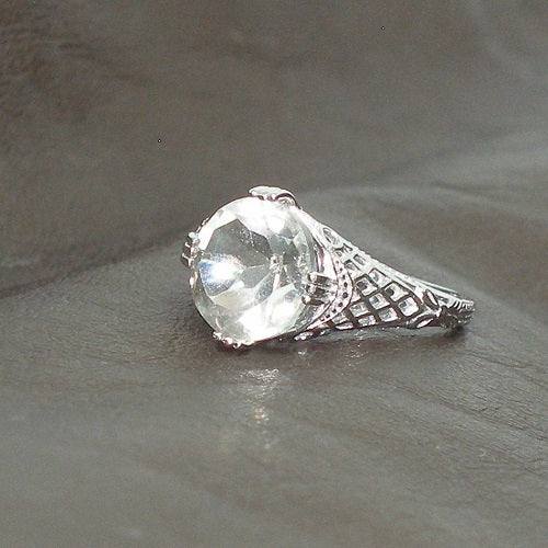 Quartz Solitaire Ring
