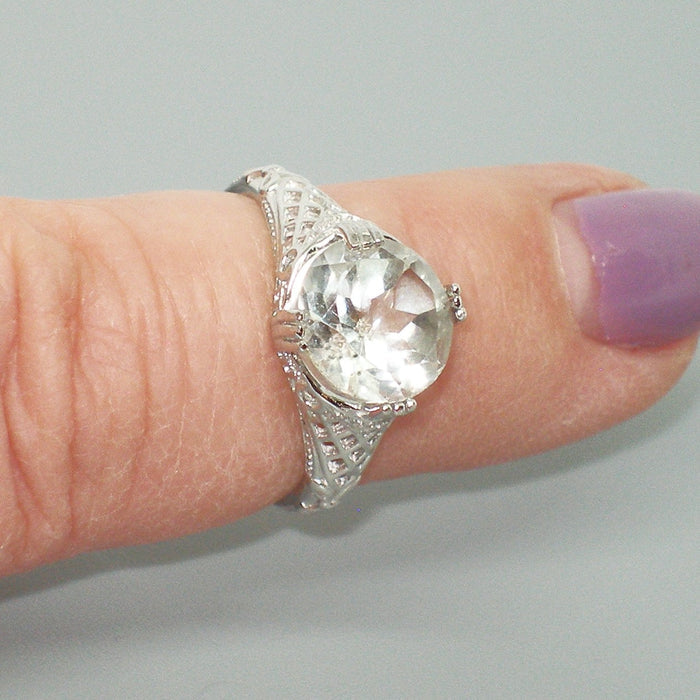 Quartz Solitaire Ring