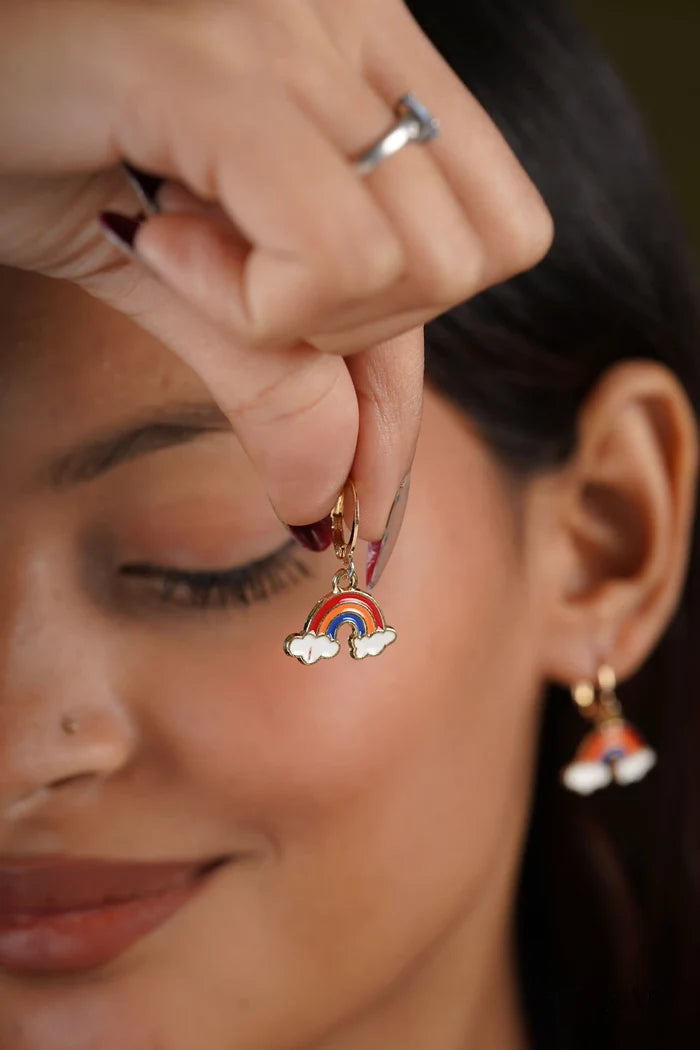 Rainbow On The Cloud Earrings