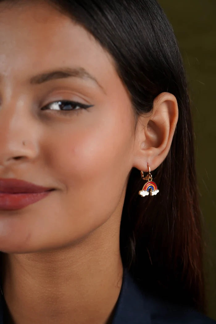 Rainbow On The Cloud Earrings
