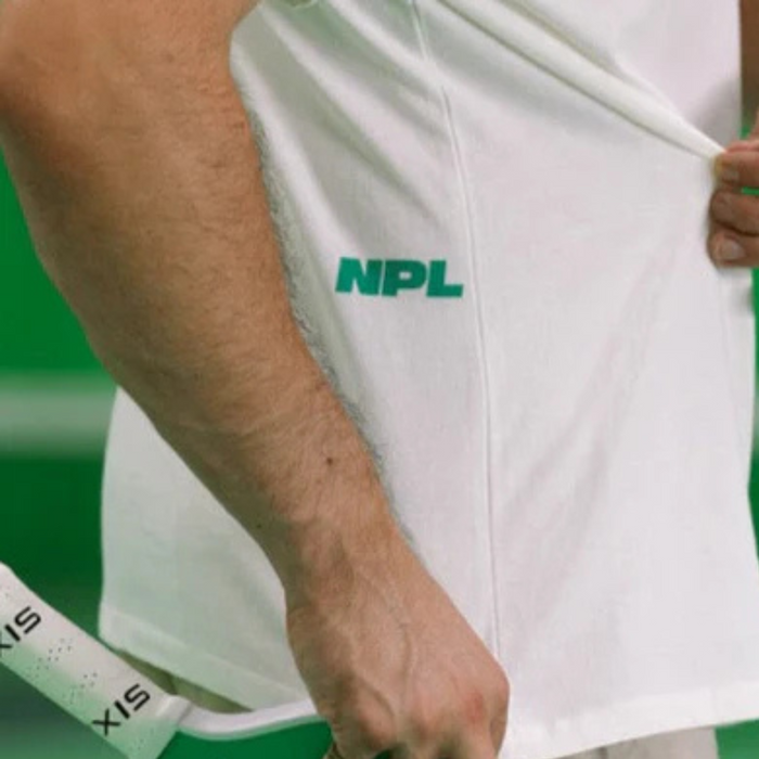 Rallee X NPL Mens Graphic Short Sleeves Mens Tennis Tee - Vintage White
