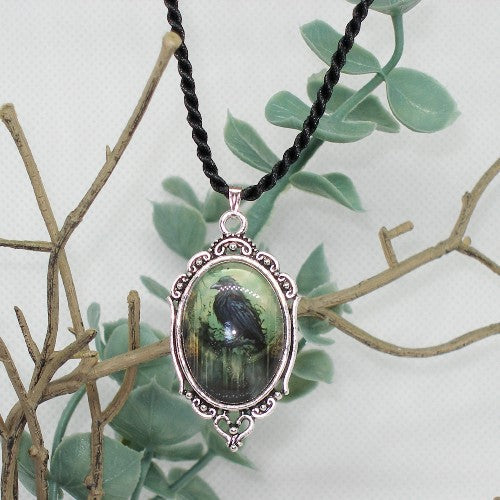 Raven Pendant Necklace