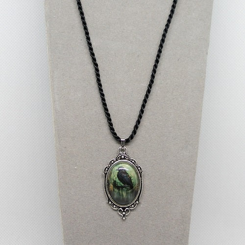 Raven Pendant Necklace