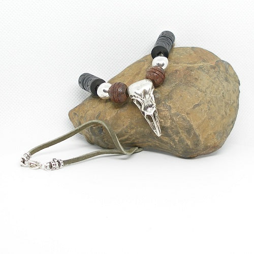 Raven Skull Necklace