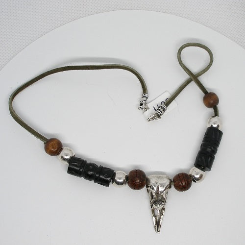 Raven Skull Necklace