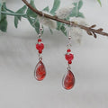 Red Drop Earrings