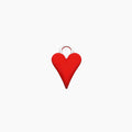 Ciondolo per orecchini a forma di cuore rosso