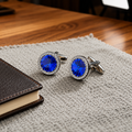 A refined finishing touch crafted for timeless elegance, these cufflinks blend classic sophistication with modern masculine charm. With their polished detailing and statement centerpiece design, they bring a luxurious edge to formalwear while keeping the look clean, sharp, and effortlessly premium.