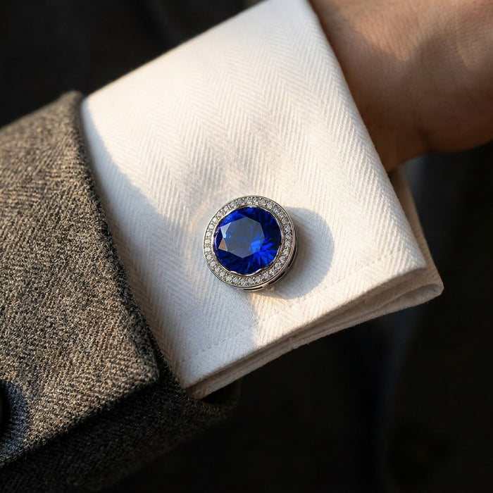 A refined finishing touch crafted for timeless elegance, these cufflinks blend classic sophistication with modern masculine charm. With their polished detailing and statement centerpiece design, they bring a luxurious edge to formalwear while keeping the look clean, sharp, and effortlessly premium.