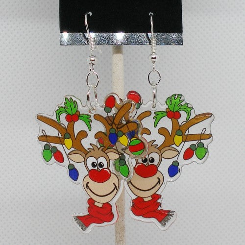 Reindeer Dangle Earrings