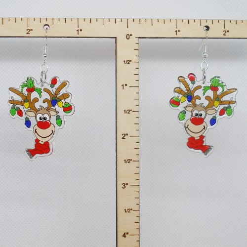 Reindeer Dangle Earrings