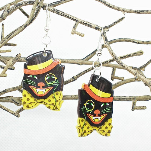 Retro Style Halloween Dangle Earrings