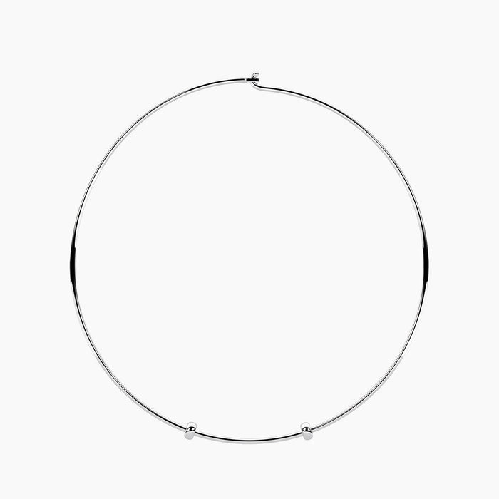 Collana rigida girocollo componibile in acciaio