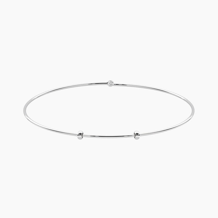 Collana rigida girocollo componibile in acciaio