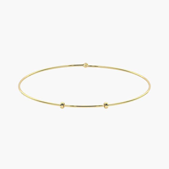 Collana rigida componibile in acciaio dorato
