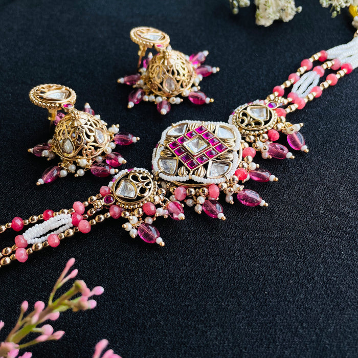 Nayaab meera polki neckpiece