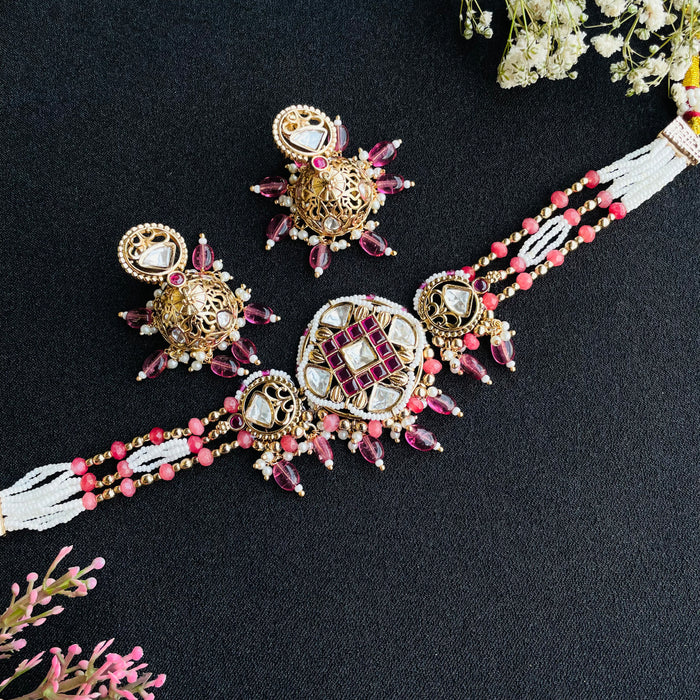 Nayaab meera polki neckpiece