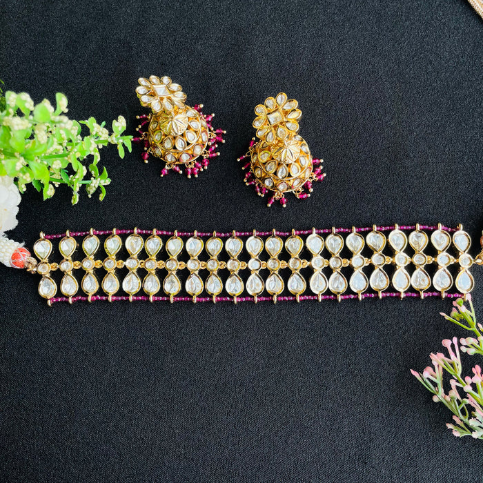 Nayaab kirandeep polki neckpiece