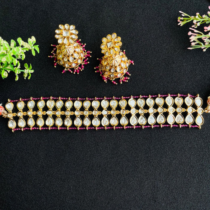 Nayaab kirandeep polki neckpiece